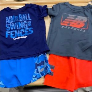 New Balance 24 month baseball boy bundle athletic